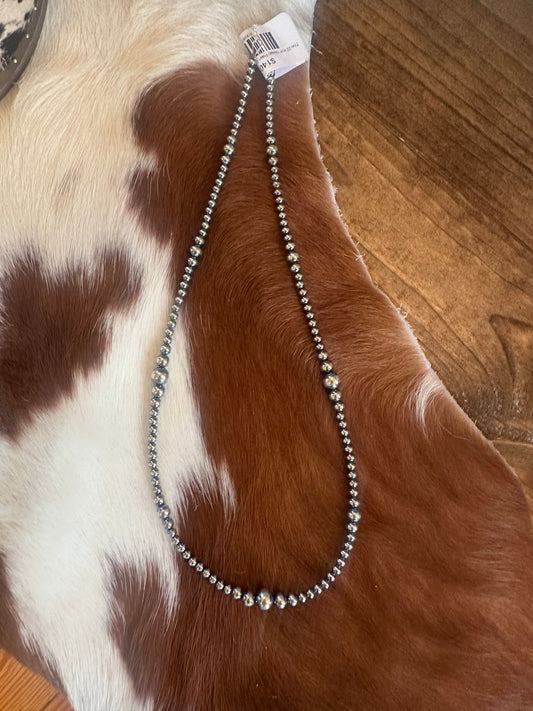 The 22 inch Navajo Pearl Graduated Necklace