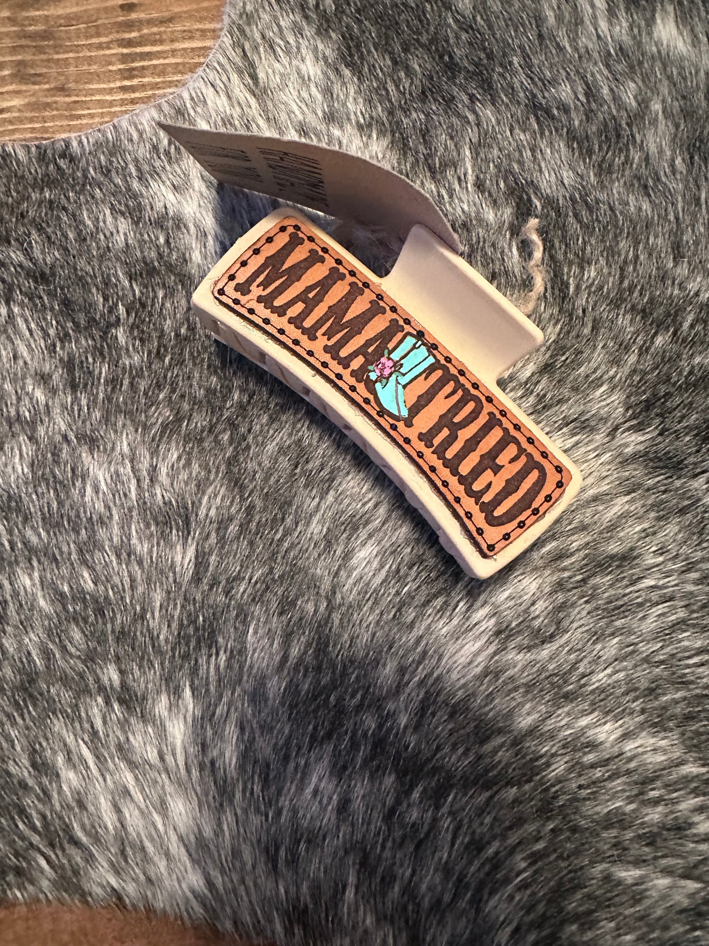 Large Leather Patch Clips