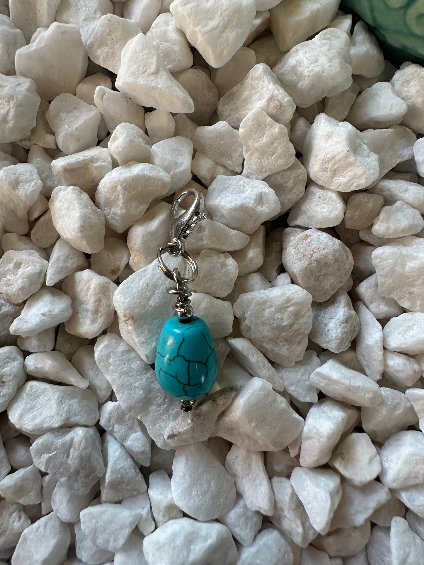 The Turquoise Bead Hat Charm