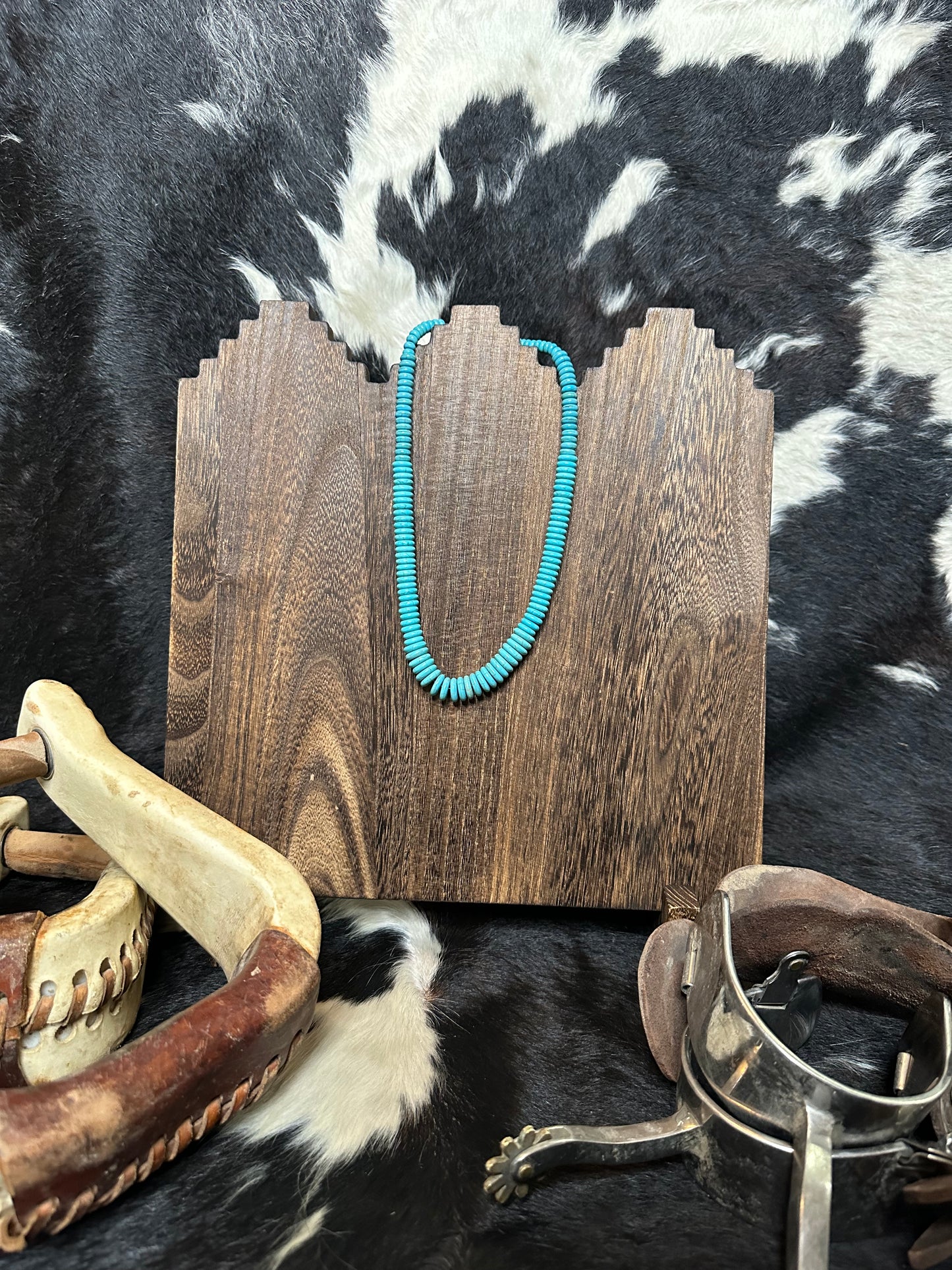 The Turquoise Disc Necklace