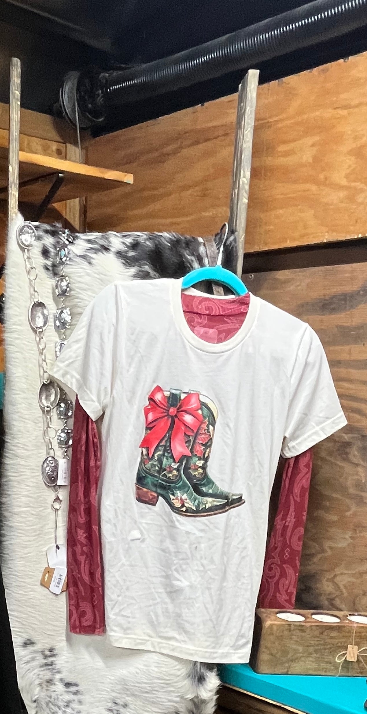 The All I Want For Christmas Boot Graphic Tee