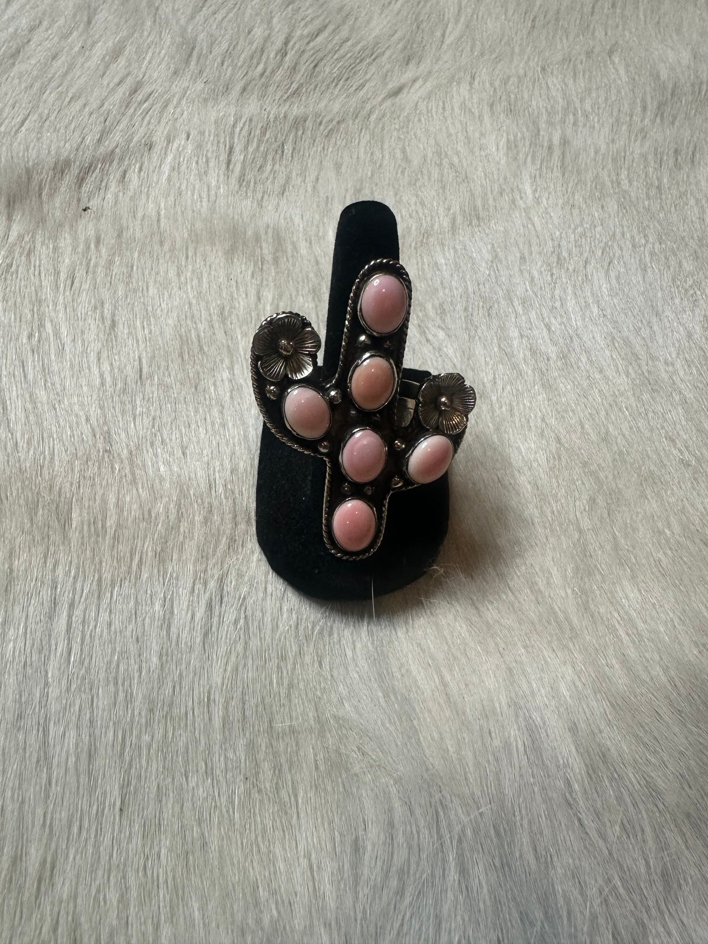 The Pink Conch Cactus Ring