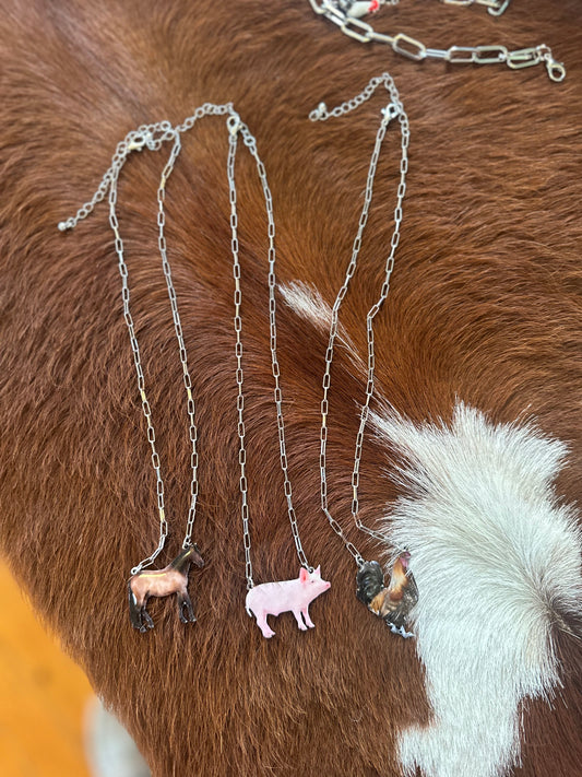 The Farm Animal Necklace Collection