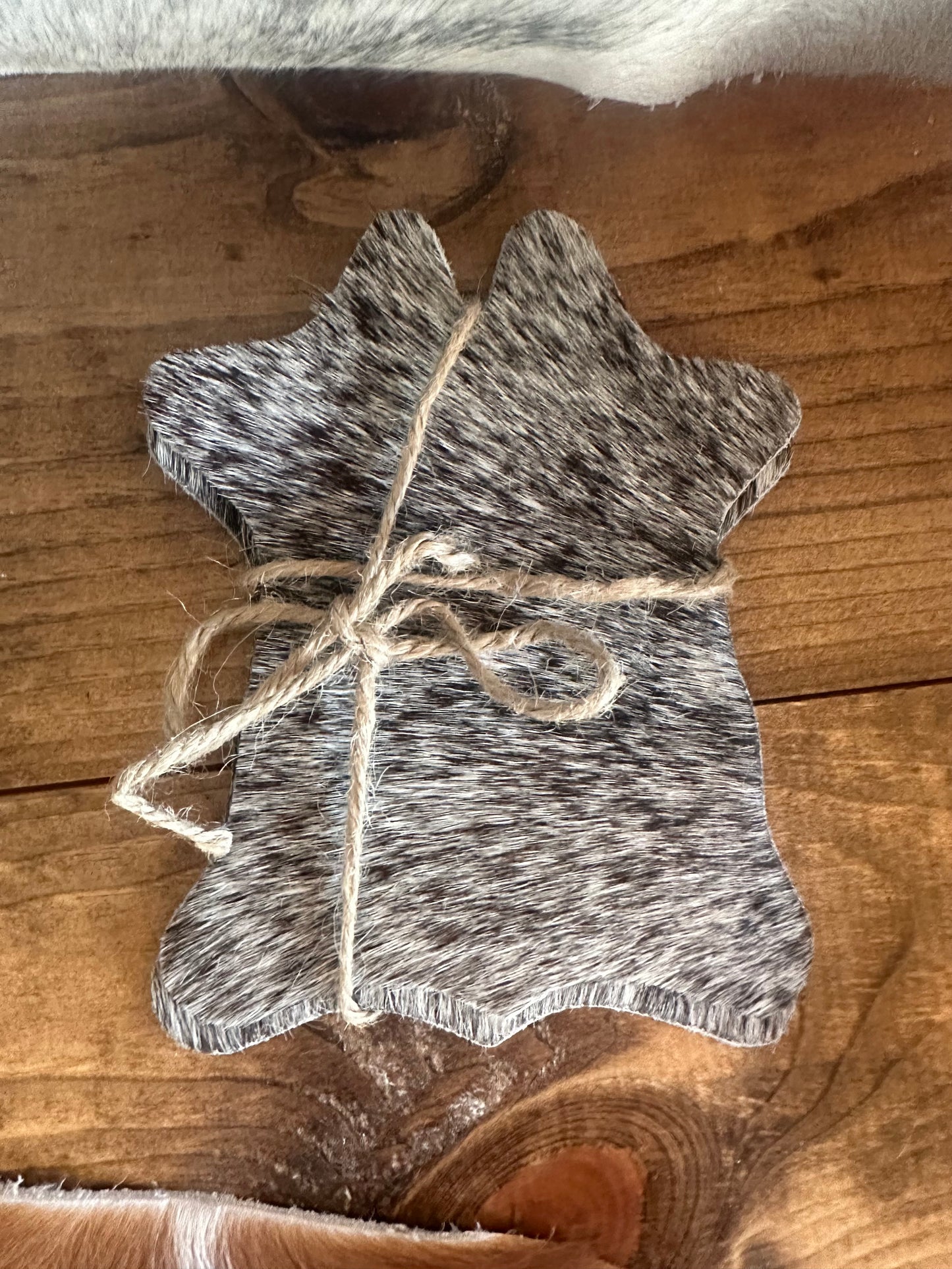 The Cow Hide Shaped Coasters