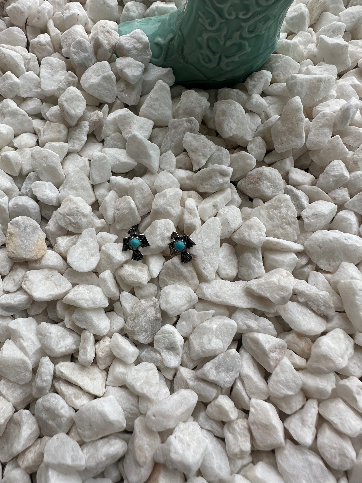 Turquoise Thunderbird Studs