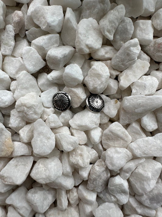 Silver Round Studs