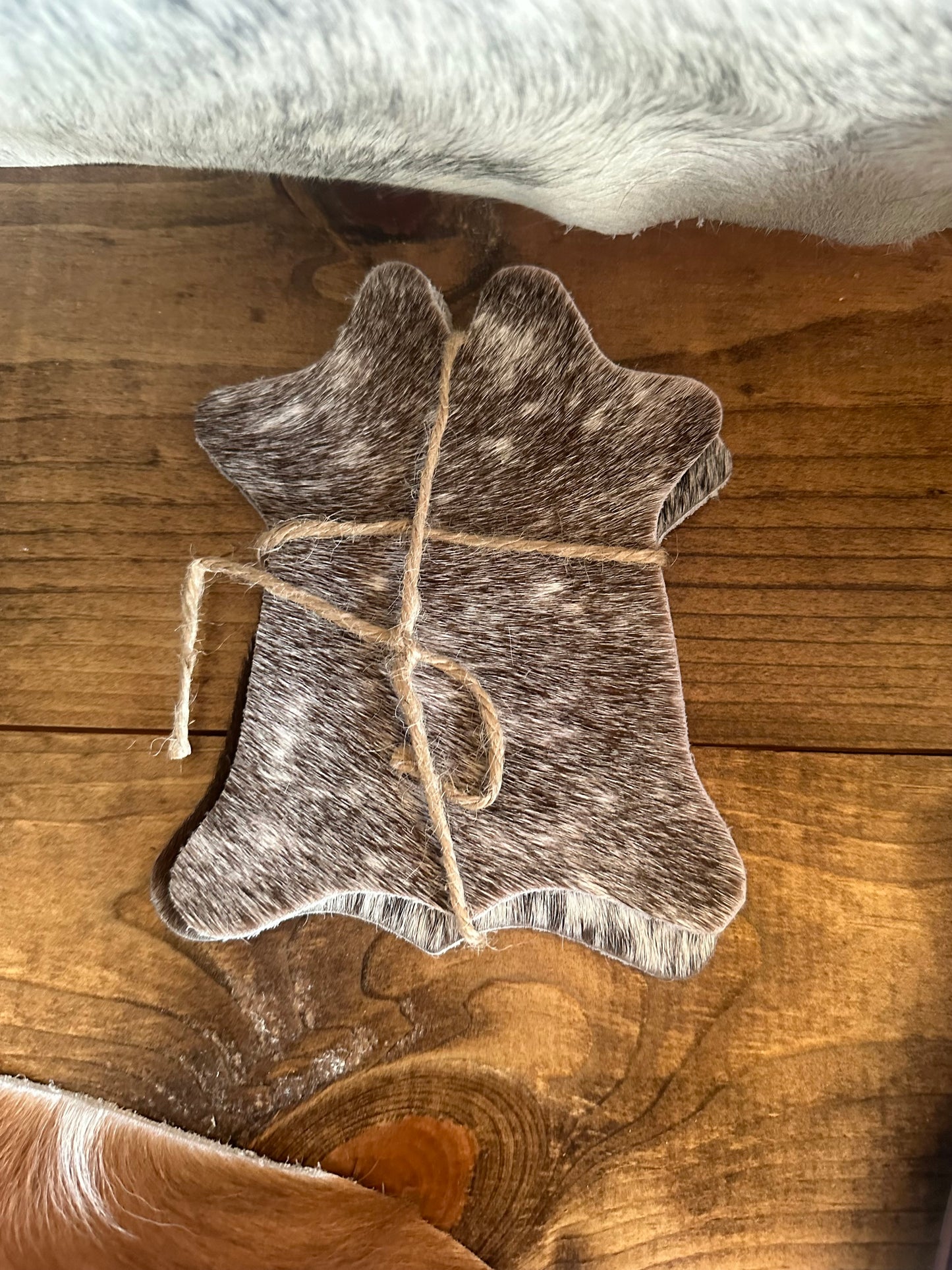 The Cow Hide Shaped Coasters