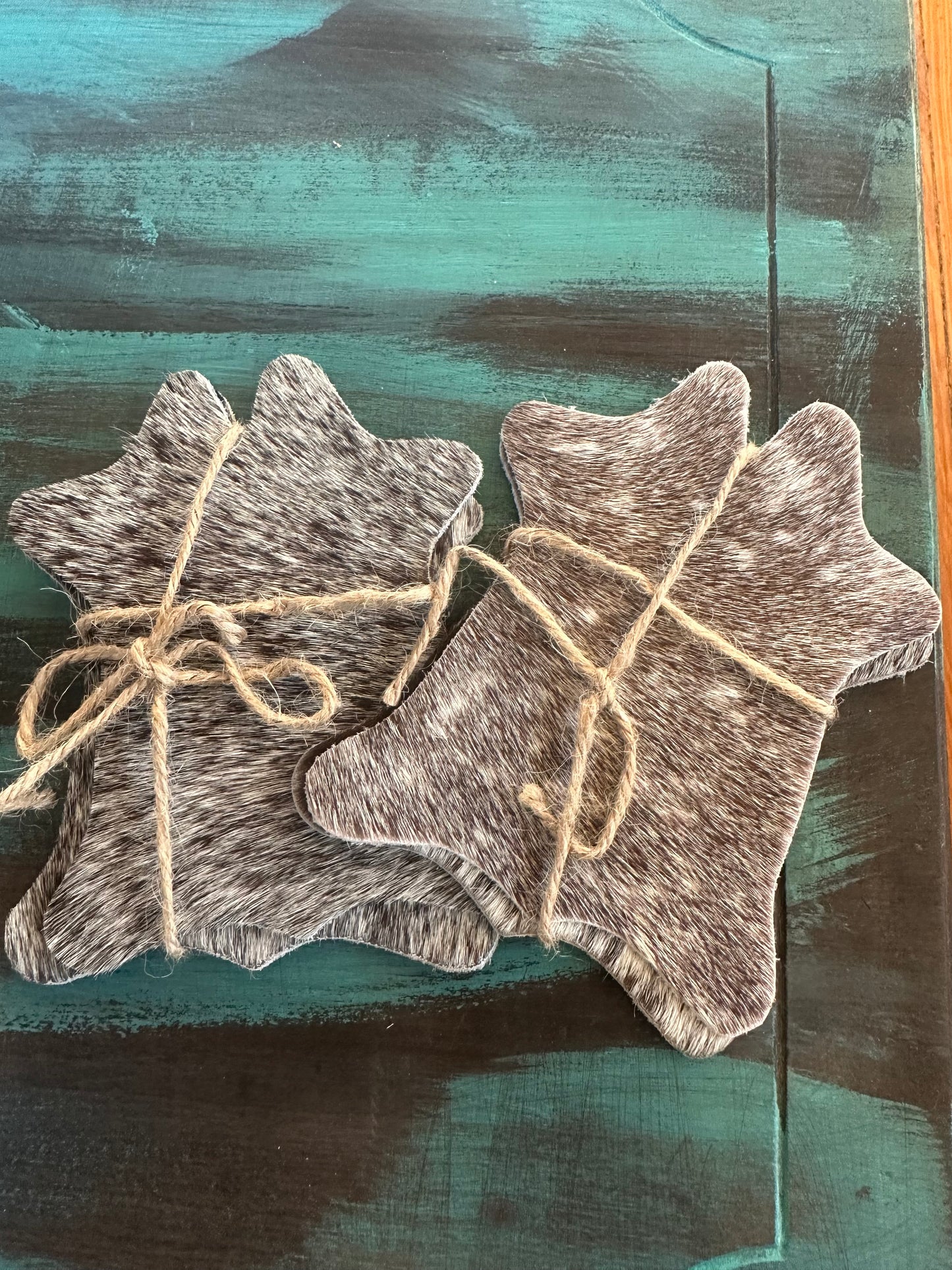 The Cow Hide Shaped Coasters