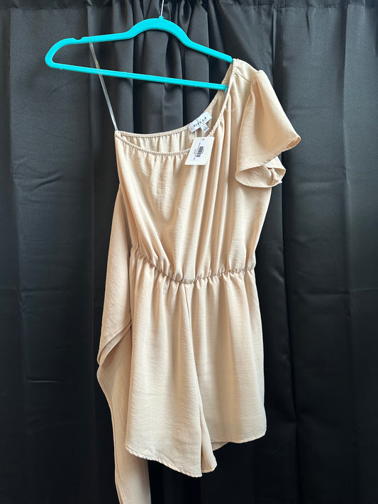 Oatmeal One Shoulder Romper