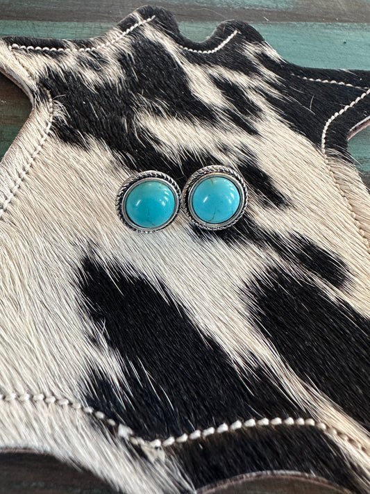 The Turquoise and Rope Studs