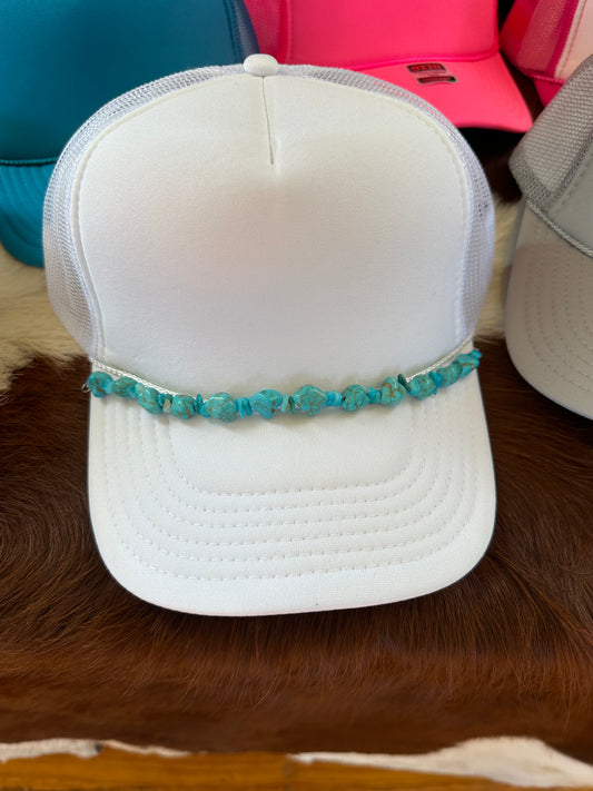 Turquoise Stone Hat Chain