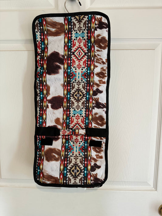 Aztec and Cowprint Travel Bag