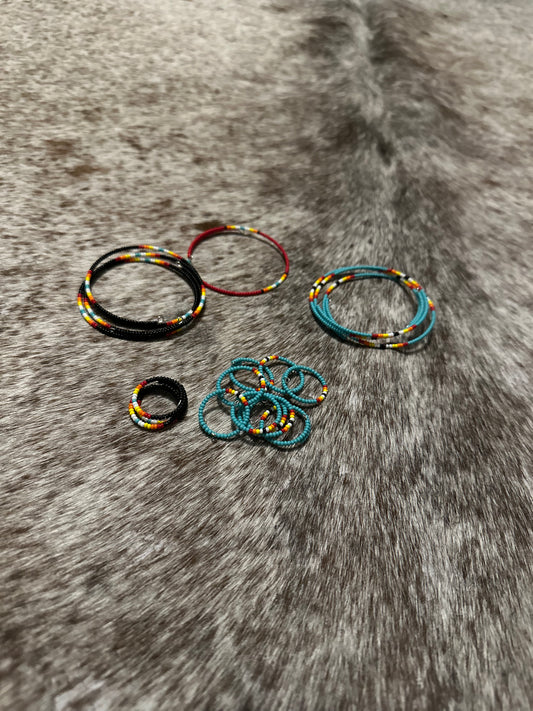 Seed Bead Wrap Rings