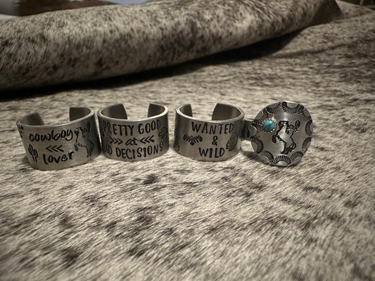 Stamped Rings