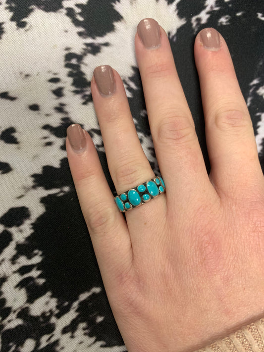 The Multi Stone Turquoise Ring